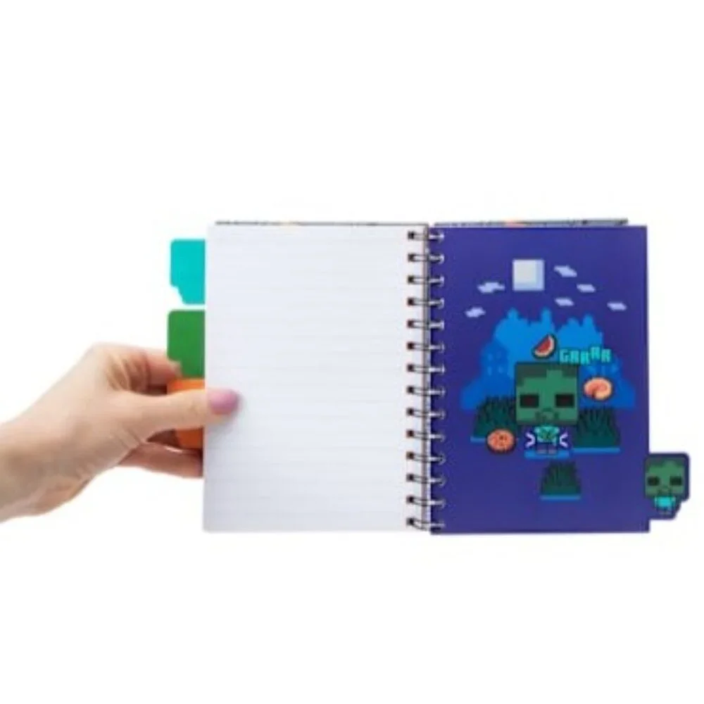 NEW Minecraft Notebook with Dividers School Supplies Spiral Journal  160 Pages